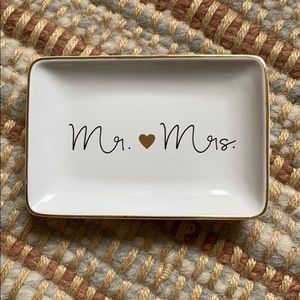 Mr & Mrs trinket tray